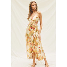 Load image into Gallery viewer, Goldfinch Tulip Wrap Midi Dress