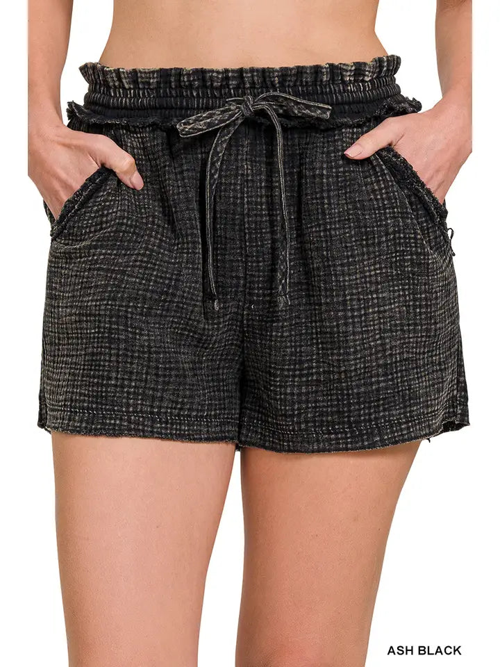 Frayed Hem Shorts