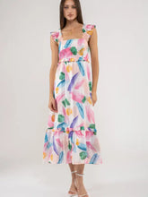 Load image into Gallery viewer, Brush Stroke Midi Dress
