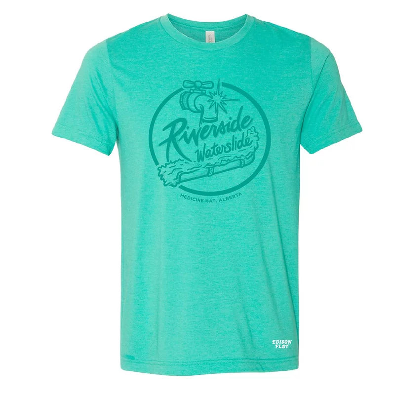 Riverside Waterslide Tee- Teal