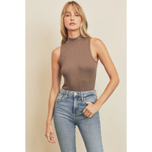 Load image into Gallery viewer, Mock Neck Bodysuit- Brown
