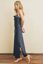 Load image into Gallery viewer, Cross Back Slip Dress- Dark Navy
