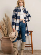 Load image into Gallery viewer, Plaid Longline Shacket
