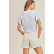 Load image into Gallery viewer, Taya Tie Tee- BLUE
