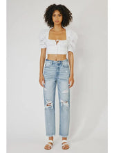 Load image into Gallery viewer, KanCan Mom Jeans- Light Wash
