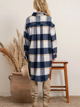 Load image into Gallery viewer, Plaid Longline Shacket
