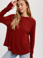 Load image into Gallery viewer, Brushed Waffle Knit Top
