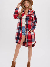 Load image into Gallery viewer, Plaid Longline Shacket

