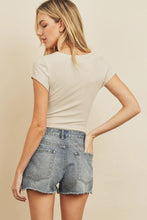 Load image into Gallery viewer, Cap Sleeve Bodysuit- Natural
